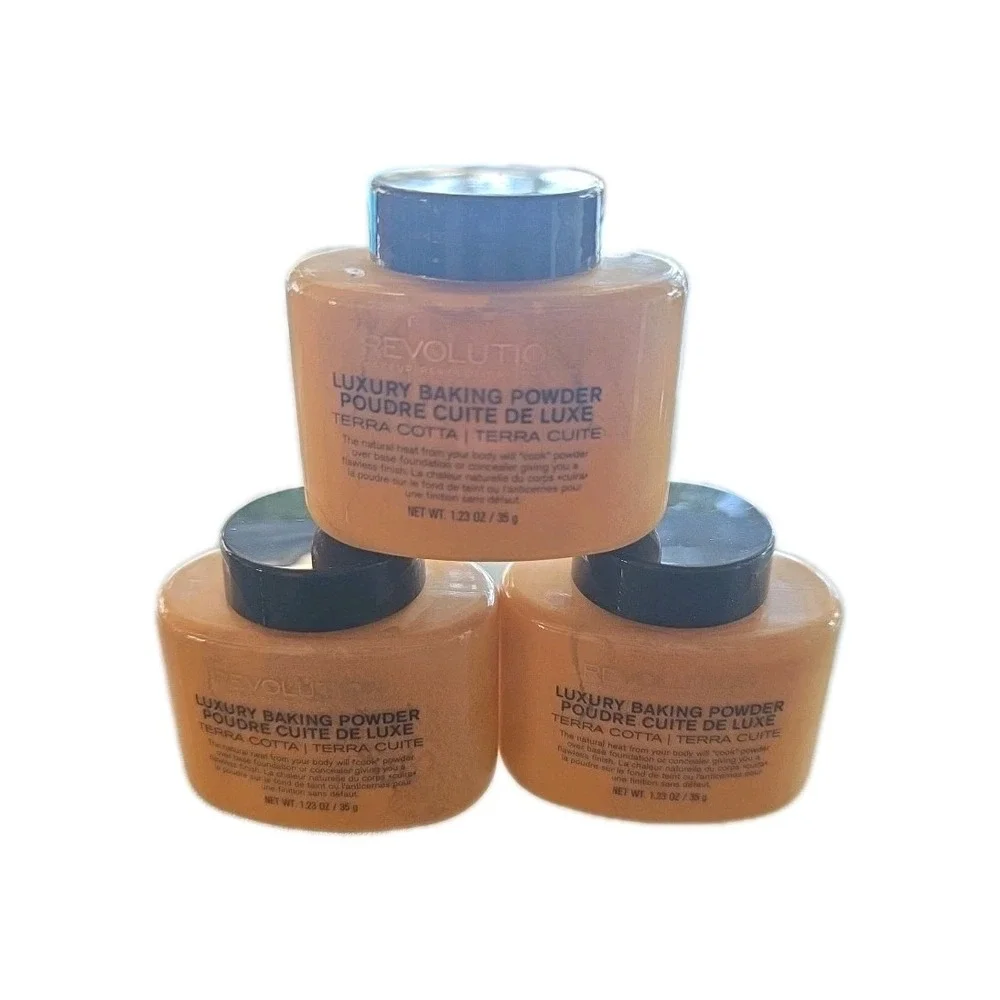 Revolution Luxury Baking Powder Terra Cotta 1.47 oz 3 Pack New